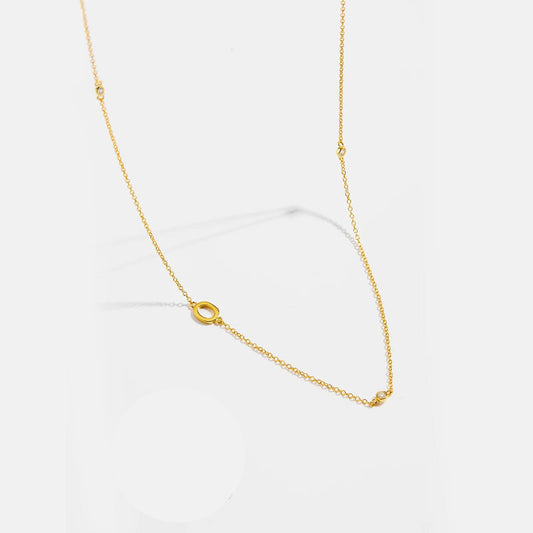 Effortless Chic Initial O Necklace