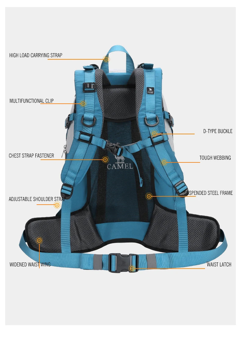 40L Unisex Ultralight Hiking Backpack