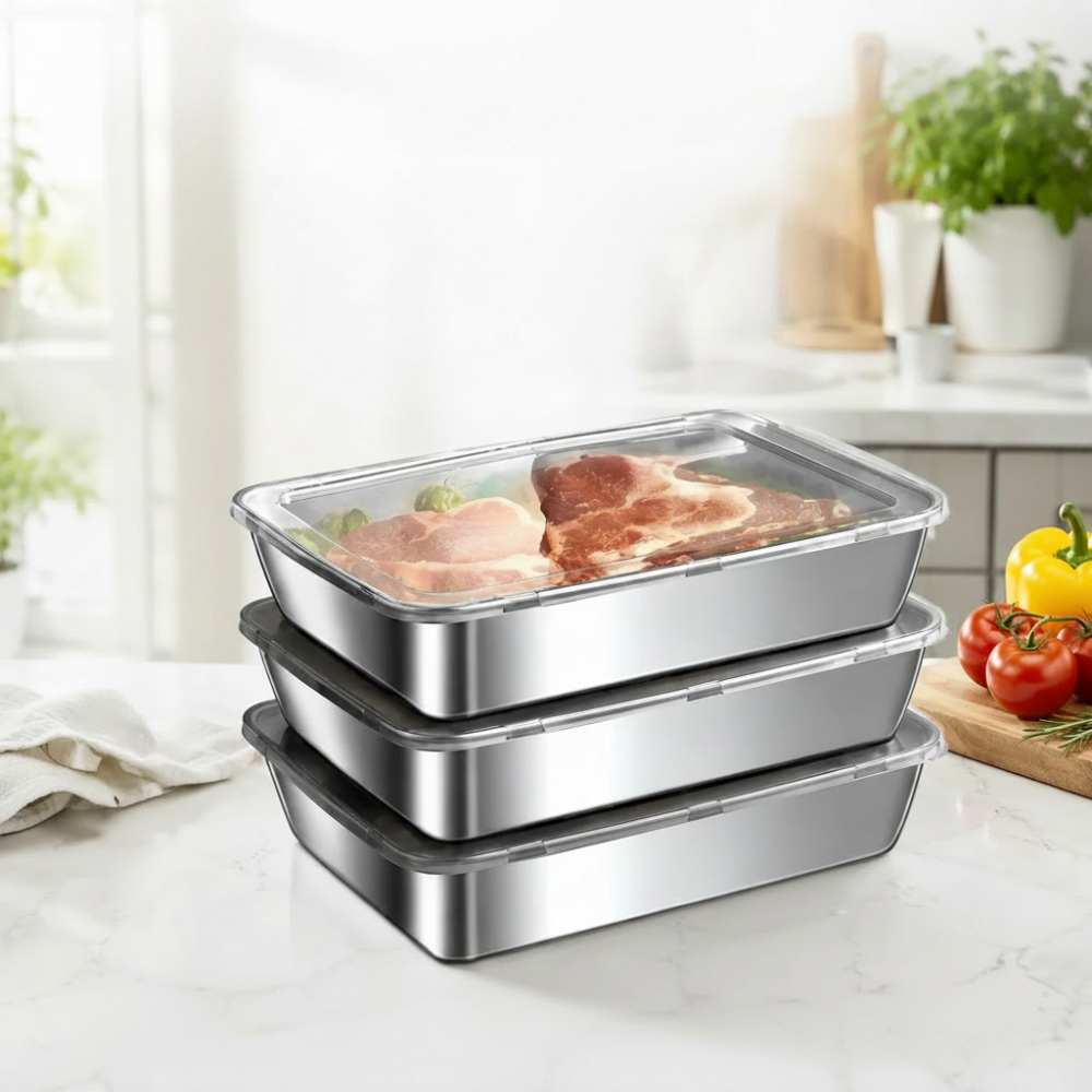 Stainless Steel Container - No Text